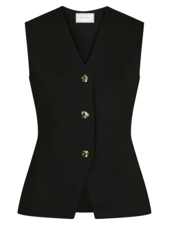 Neo Noir Sway Smooth Knit Vest, , 38-Dame Veste