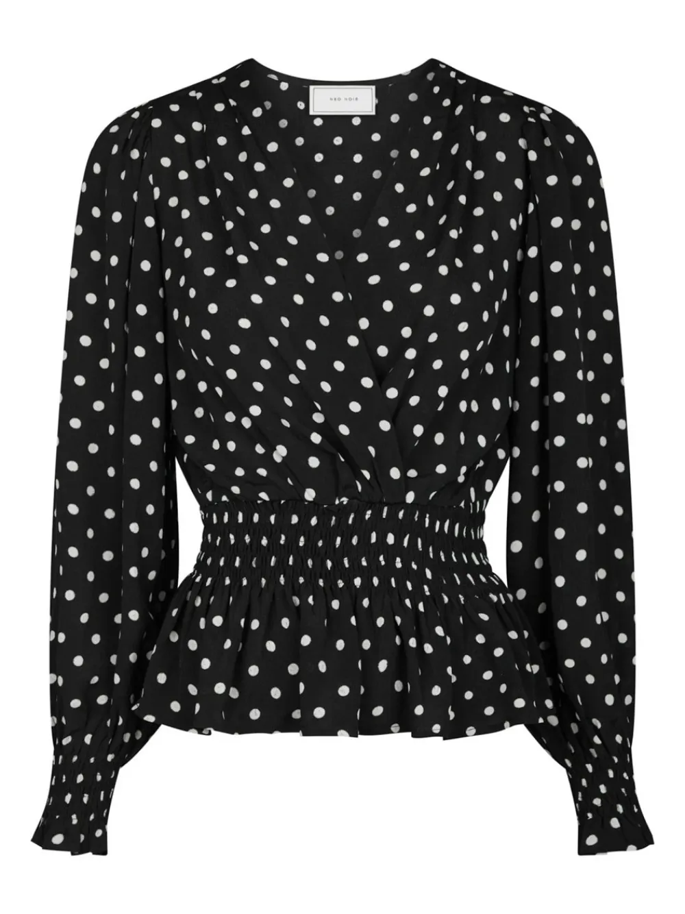 Neo Noir Tamona Crepe Dot Bluse, , 36-Dame Bluser & Skjorter