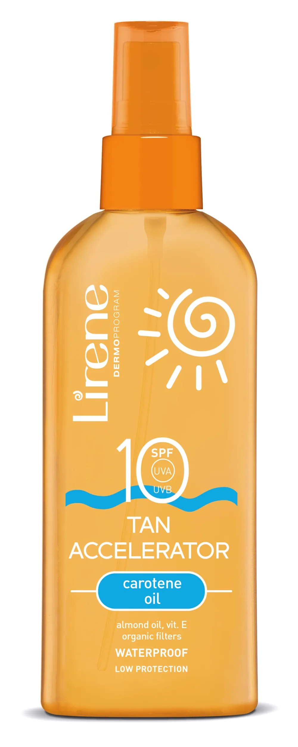Lirene Tan Accelerator SPF 10 Kropsolie, 150 ml- Solbeskyttelse
