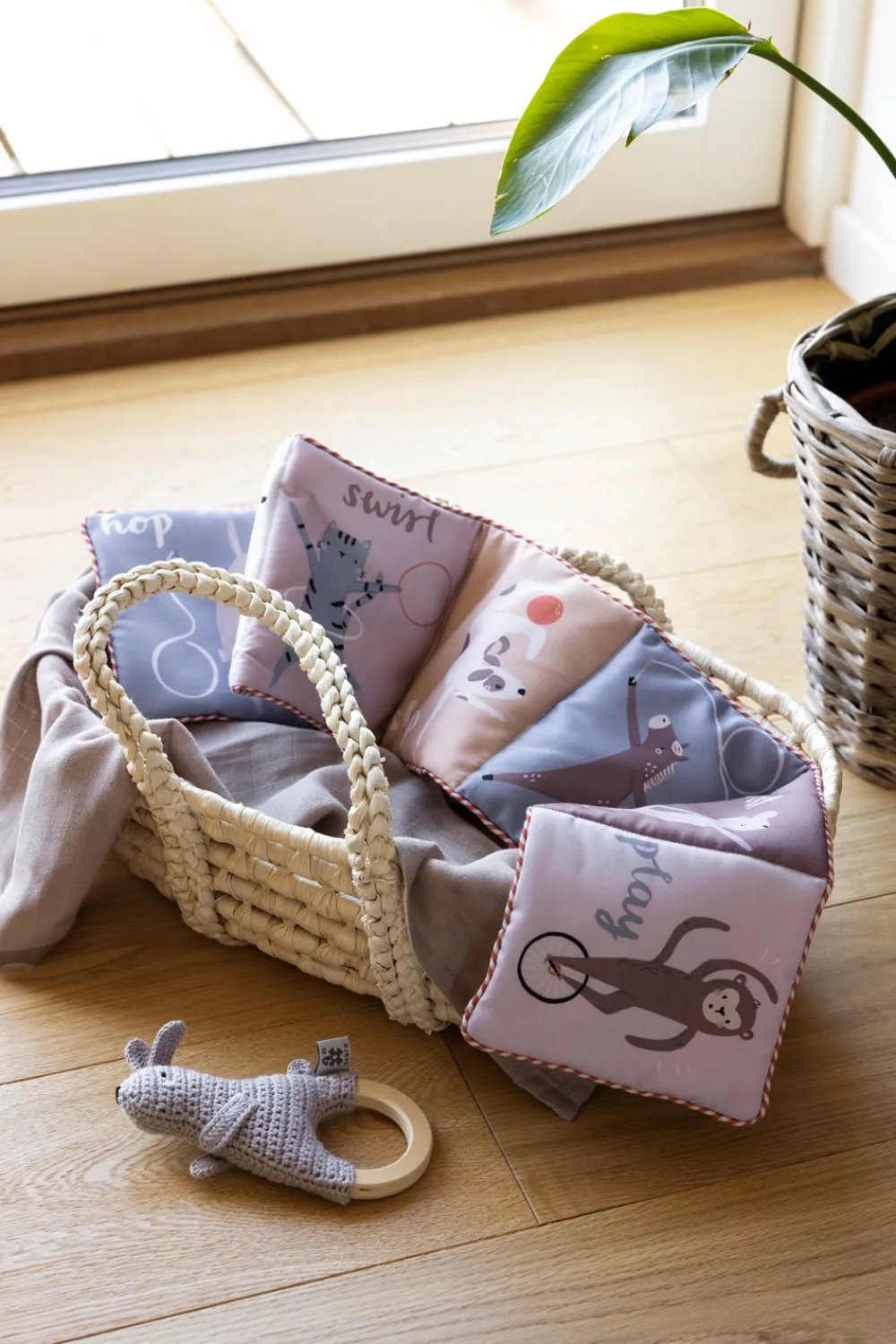 Sebra Teeny Toes Stofbog-Børn Babylegetøj
