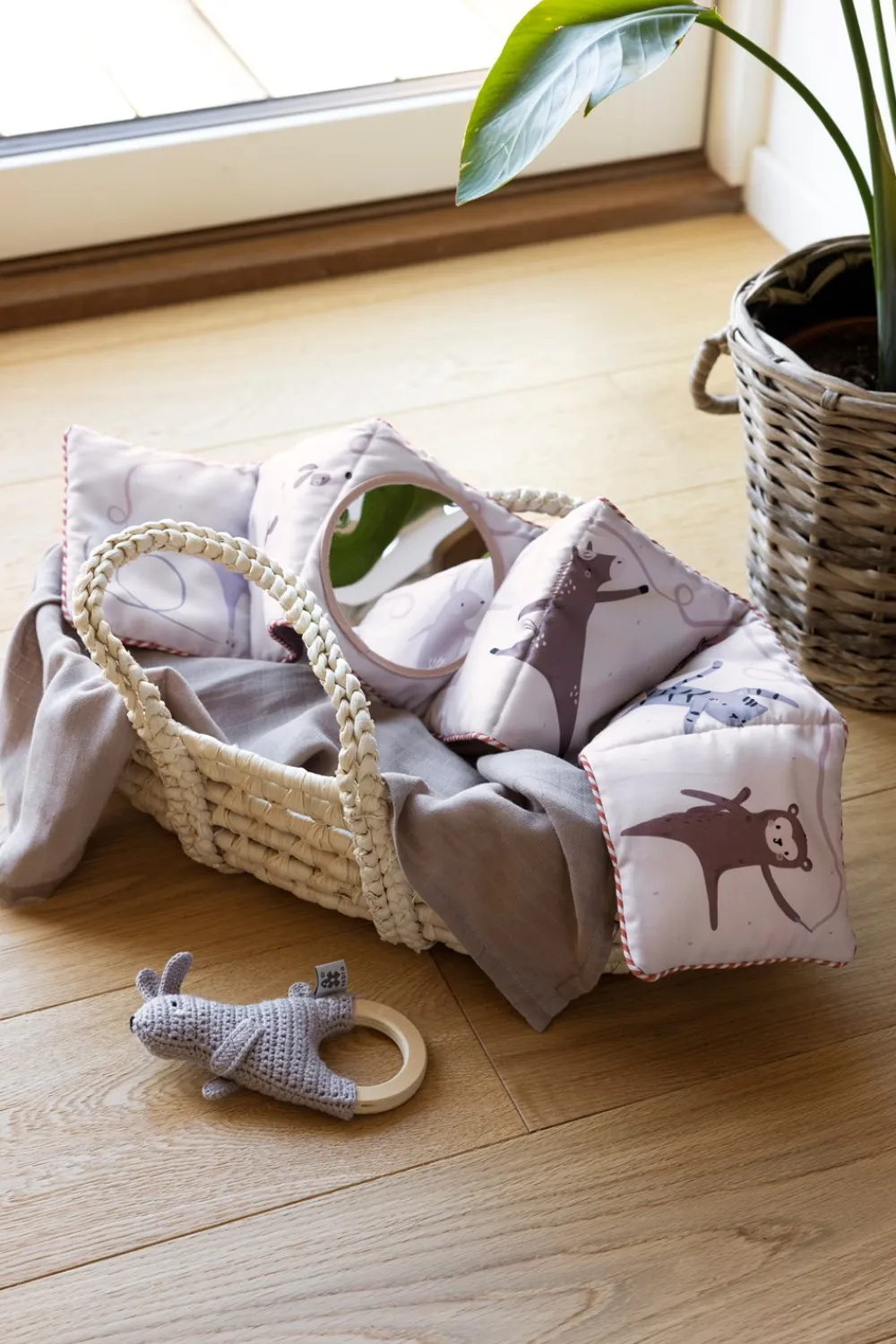 Sebra Teeny Toes Stofbog-Børn Babylegetøj