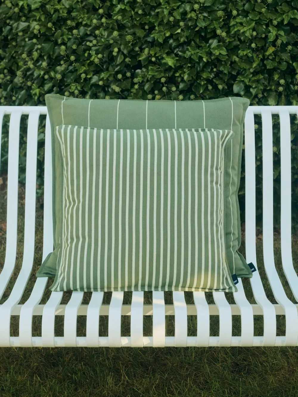 HAY Terrazza Bold Strip Pude, , 50x50 cm- Puder