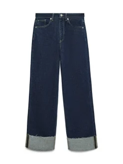 Vero Moda Tessa Fold Up Jeans, , W32/L32-Dame Jeans
