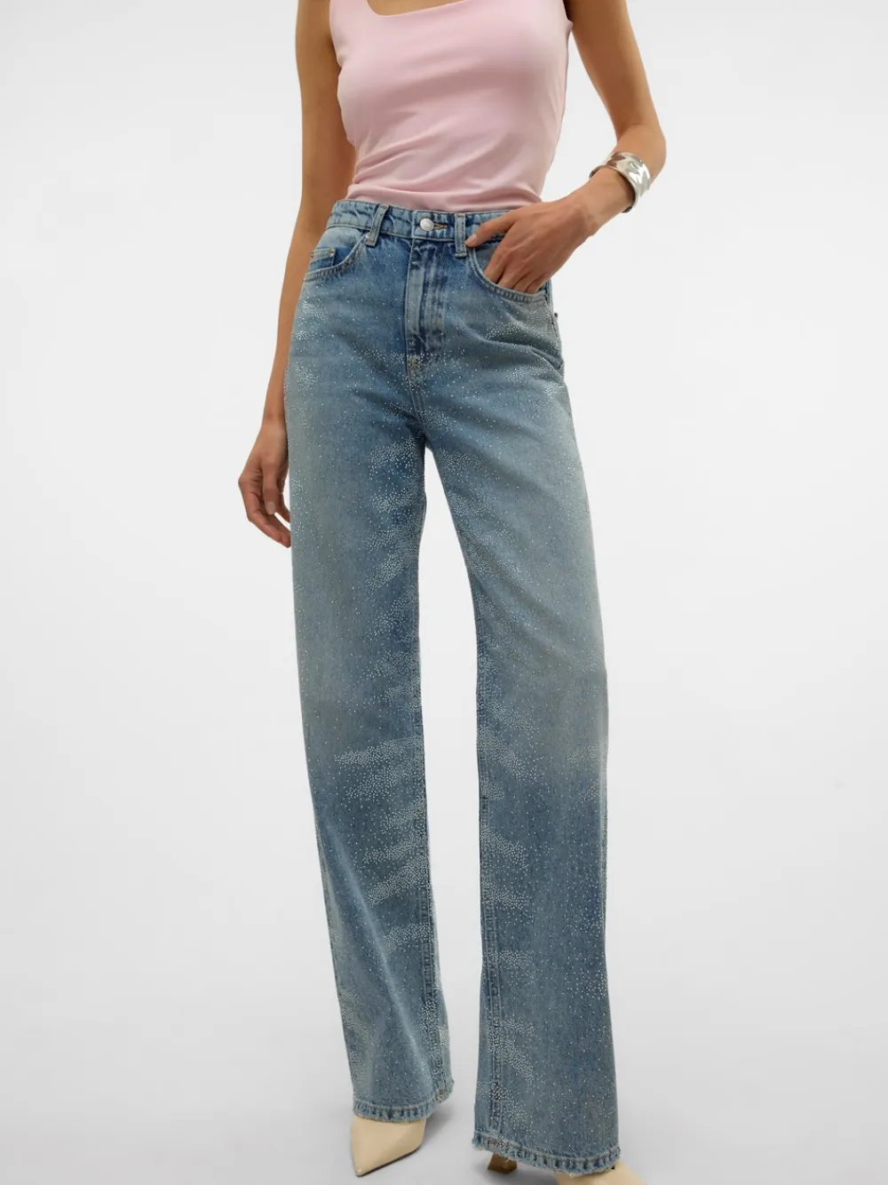 New Tessa Wide Jeans, , W30/L32 Dame Jeans