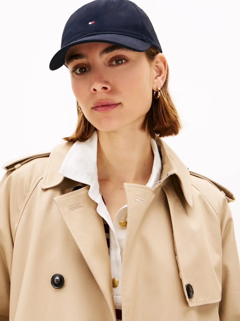Tommy Hilfiger TH Flag Soft 6 Panel Kasket, , Onesize-Dame Huer & Kasketter
