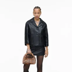 Marc Jacobs The Cheetah Leather Mini Sack Taske,-Dame Håndtasker