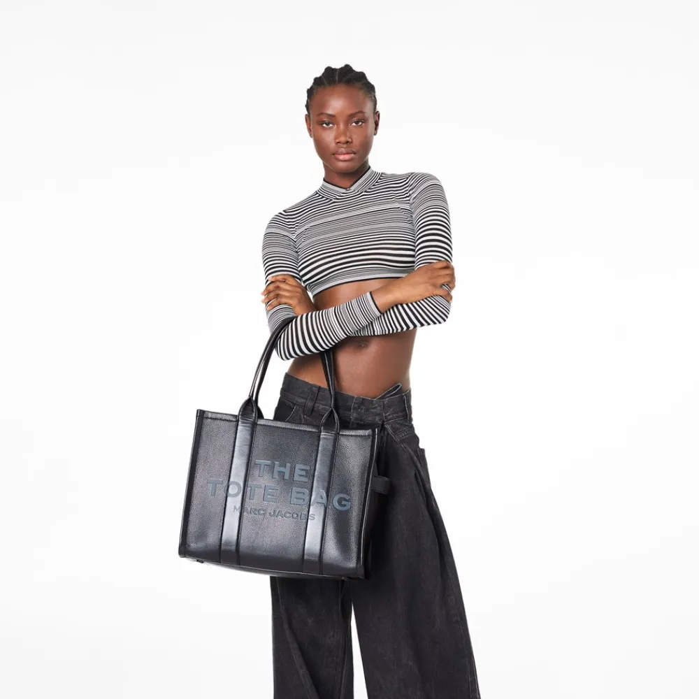 Marc Jacobs The Leather Large Tote Bag,-Dame Shoppere