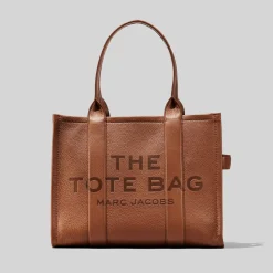Outlet The Leather Large Tote Bag, Dame Shoppere