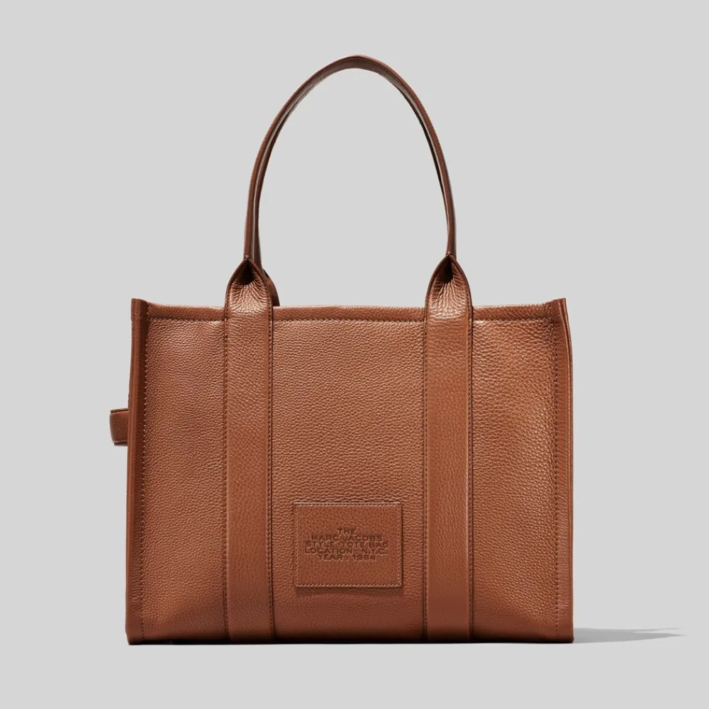 Outlet The Leather Large Tote Bag, Dame Shoppere