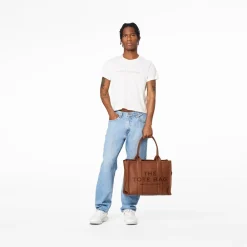 Outlet The Leather Large Tote Bag, Dame Shoppere