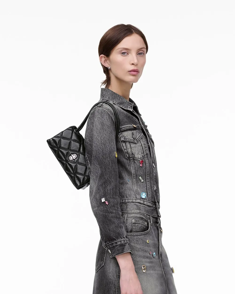 Marc Jacobs The Quilted Mini Dual Skuldertaske,-Dame Crossovers & Skuldertasker