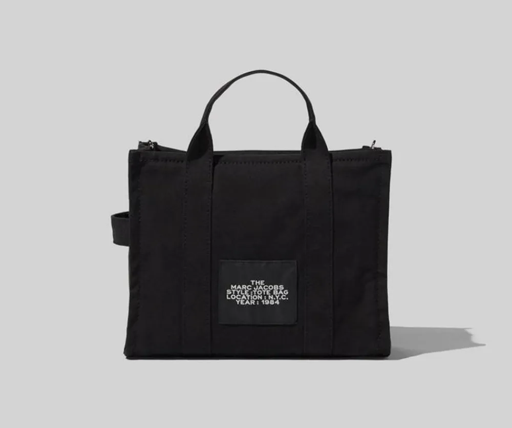 Marc Jacobs The Small Traveler Tote Shopper, Black-Dame Shoppere