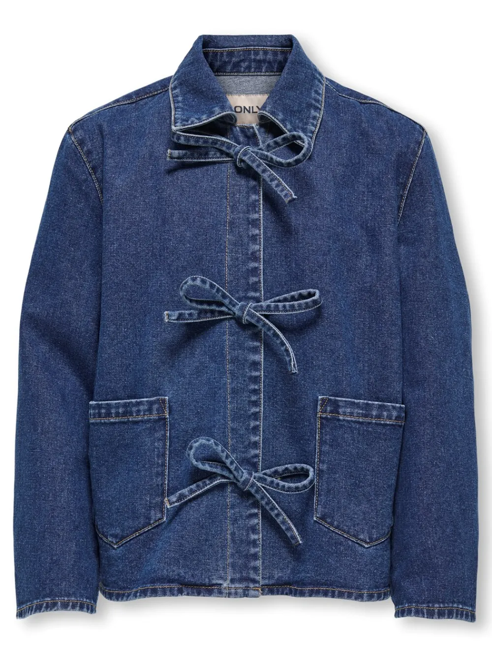 KIDS ONLY Thille Denim Jakke, , 164 cm-Børn Overtøj