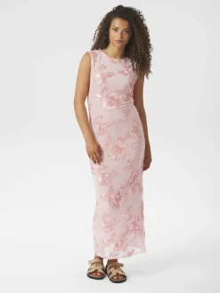 Outlet Tiranna Big Flower Mesh Kjole, , 40 Dame Kjoler