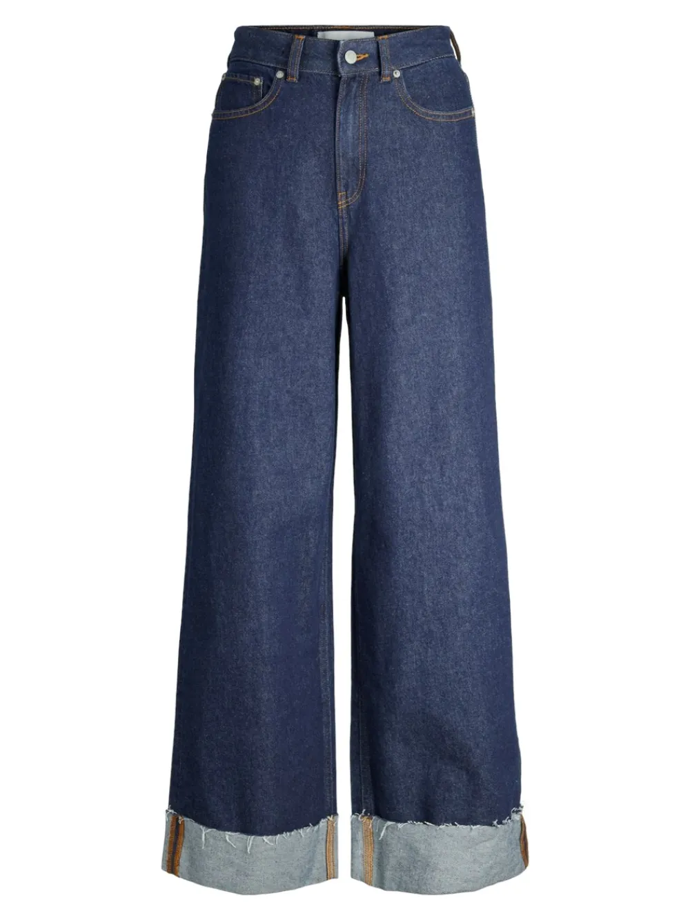 JJXX Tokyo Wide Fold Jeans, , W26/L30-Dame Jeans