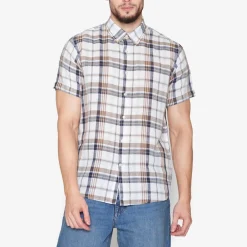 Sale Tom Linen Check Skjorte, , XXL Skjorter
