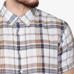 Sale Tom Linen Check Skjorte, , XXL Skjorter