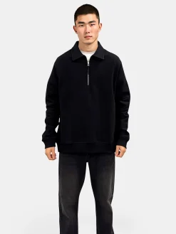 Woodbird Tom Zip Polo Sweatshirt, , S- Sweatshirts & Trøjer