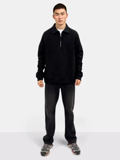Woodbird Tom Zip Polo Sweatshirt, , S- Sweatshirts & Trøjer