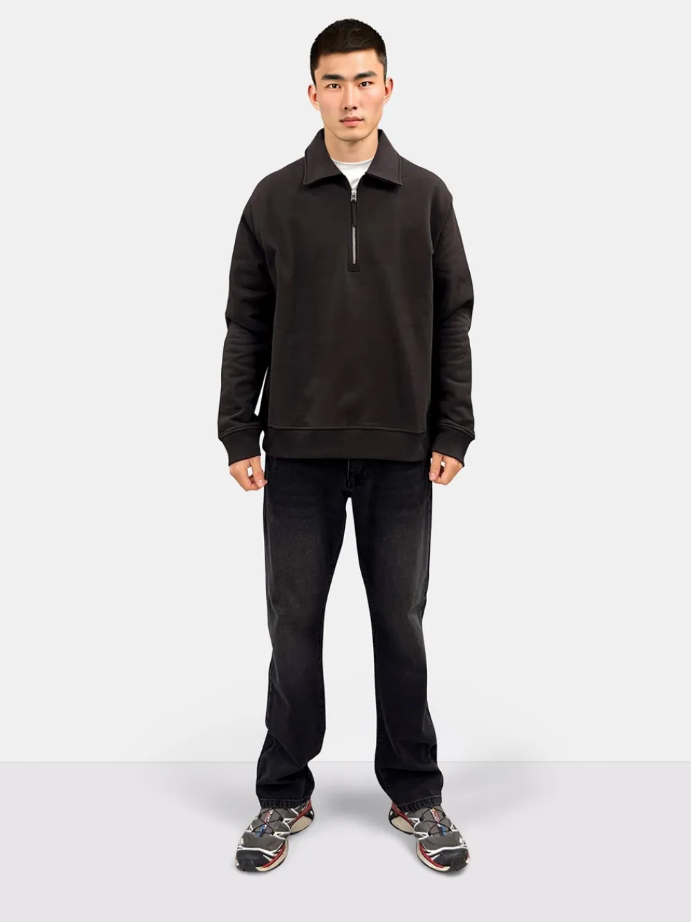 Sale Tom Zip Polo Sweatshirt, , S Sweatshirts & Trøjer