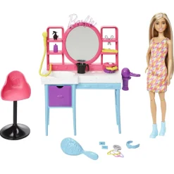 Barbie Totally Hårsalon-Børn Dukker & Tilbehør