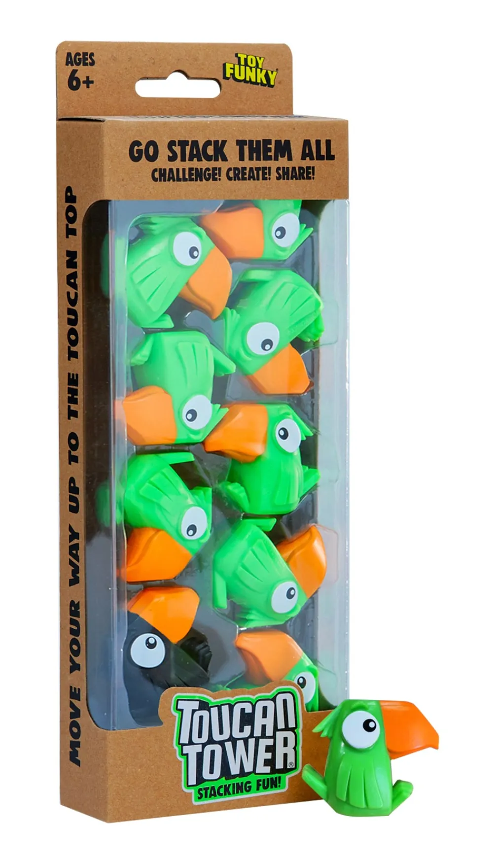 Toucan Tower Grøn-Børn Spil & Puslespil