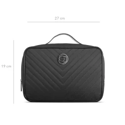 Gillian Jones Traincase Quilt, Sort-Dame Toilettasker|Toilet- & Makeuptasker