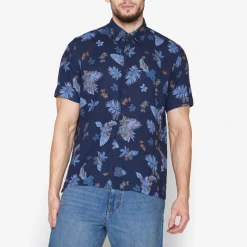 Best Tramp Hawaii Print Skjorte, , XL Skjorter
