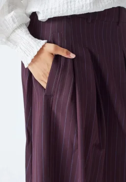 Best TrinnyCC Pleat Stripe Nederdel, , M Dame Nederdele