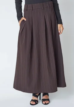 Co'Couture TrinnyCC Pleat Stripe Nederdel, , M-Dame Nederdele