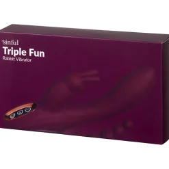 Sinful Triple Fun Rabbit Vibrator- Sexlegetøj