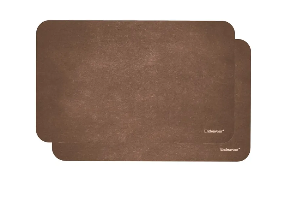 Endeavour Twin Boards Skærebrætter, Brun, 35,5x23,5 cm- Køkkentilbehør & -Redskaber