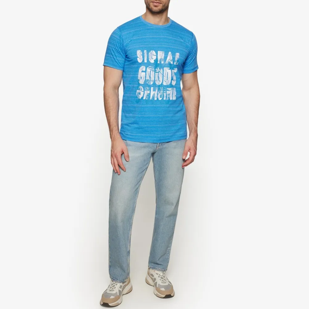 Clearance Ulric Shadowstripe W. Print + T-shirt, , L T-Shirts & Poloer