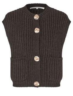 Second Female Ulrikke Knit Vest, , L-Dame Veste