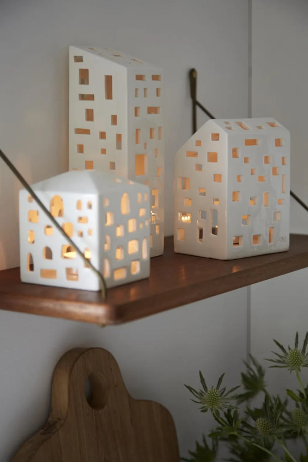 Kähler Urbania Højhus Lyshus, 22 cm- Lysestager & Lys