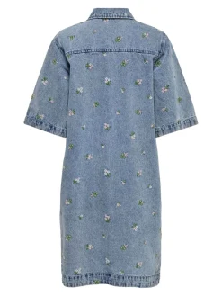 ONLY Vera-Bella Denimkjole, , M-Dame Kjoler