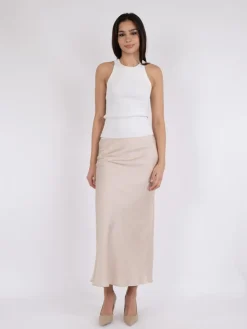 Online Vicky Heavy Sateen Nederdel, , 40 Dame Nederdele
