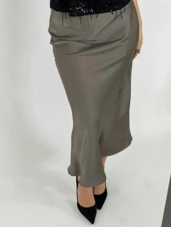 Vicky Heavy Sateen Nederdel, , 40 Dame Nederdele