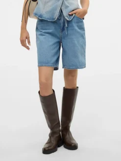 Vero Moda Villa Bermuda Denimshorts, , L-Dame Shorts