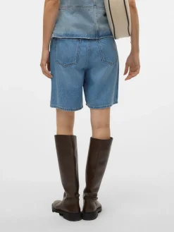 Vero Moda Villa Bermuda Denimshorts, , L-Dame Shorts