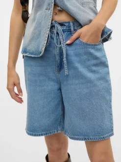Vero Moda Villa Bermuda Denimshorts, , L-Dame Shorts