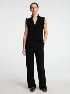 Best Viva Sun Ruffle Bluse, , 36 Dame Bluser & Skjorter