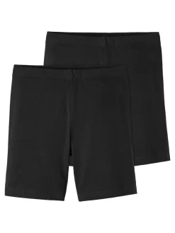 Name It Vivian 2-pak Korte Leggings, , 122-128 cm-Børn Bukser & Leggings|Nederdele & Shorts