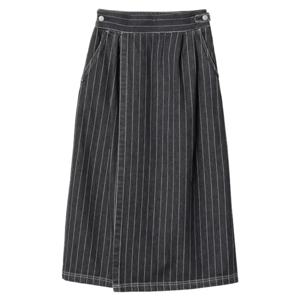 Online W' Orlean Nederdel, Black/White (Stone Washed), XS Dame Nederdele