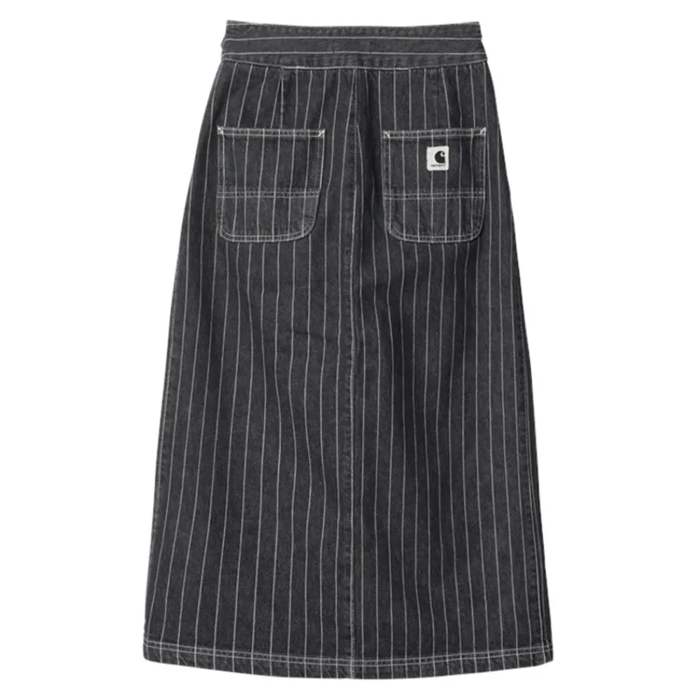 Online W' Orlean Nederdel, Black/White (Stone Washed), XS Dame Nederdele