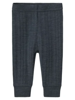 Name It Wang Wool Needle Longjohn Leggings, , 74 cm-Børn Bukser & Leggings