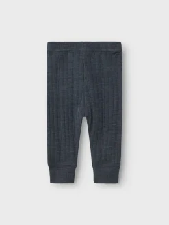 Name It Wang Wool Needle Longjohn Leggings, , 74 cm-Børn Bukser & Leggings