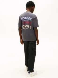 Tommy Hilfiger Washed Faded Graphic T-shirt, , 152 cm-Børn T-Shirts & Toppe