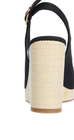 Tommy Hilfiger Wedge Heel Slingback Espadrille Sandaler, , 39-Dame Sandaler