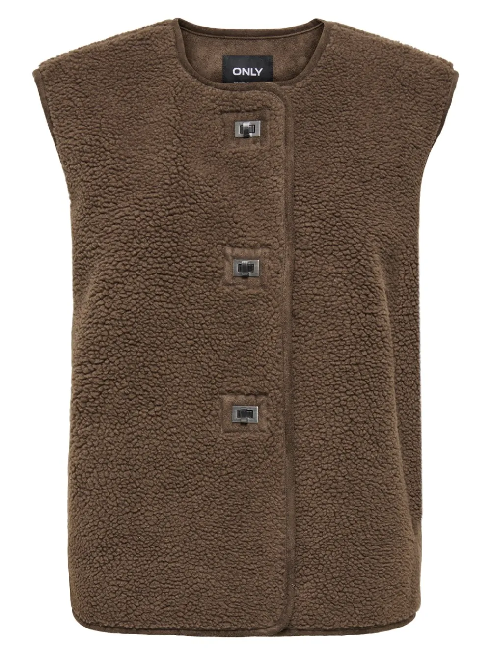ONLY Wendy Teddy Vest, , XL-Dame Veste